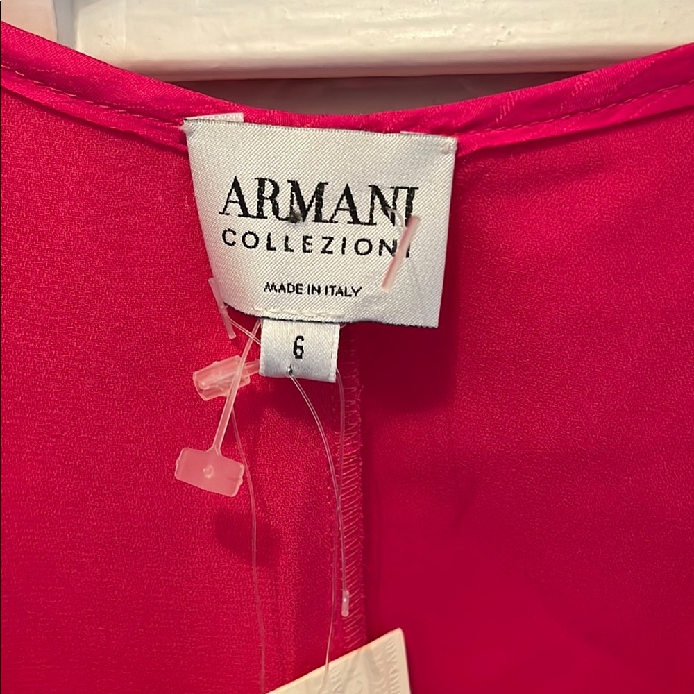 NWT Giorgio Armani Crop Tank Top side zipper silk/lining  size 6 made in Italy - Picture 2 of 7